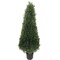 4.7ft Cedar Cone Topiary Tree in Black Pot, Floral Home by Artificial Flowers